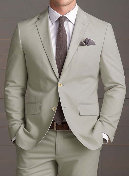 Slate Green Stretch Chino Jacket - Click Image to Close