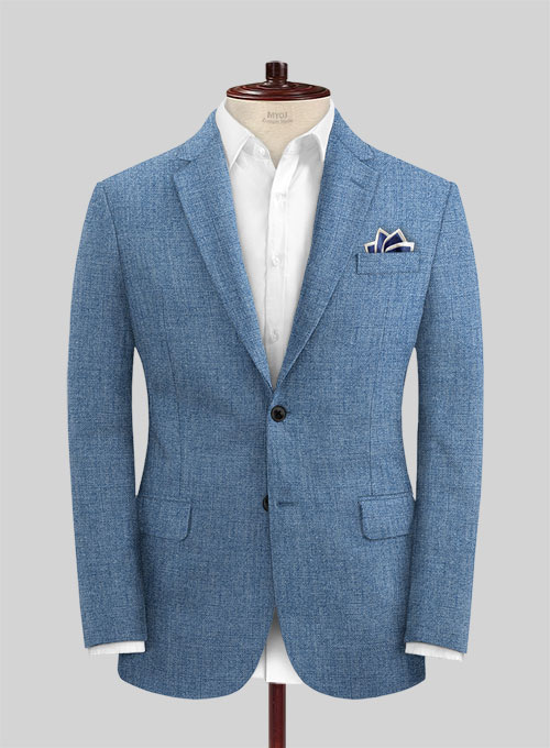Solbiati Denim Light Blue Linen Jacket