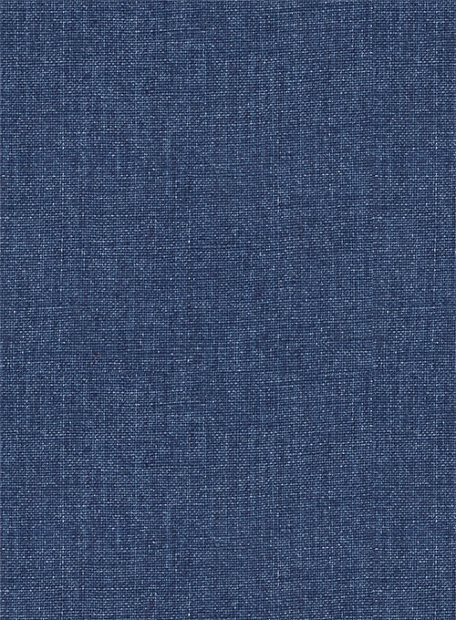 Solbiati Denim Mid Blue Linen Jacket - Click Image to Close