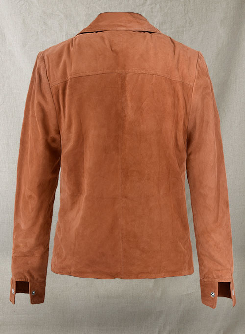 Burnt Orange Suede Tom Cruise American Made Leather Jacket