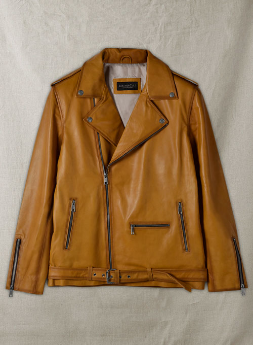 Rutland Caramel Brown Riding Leather Jacket - Click Image to Close