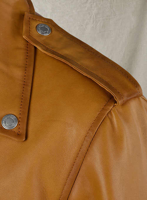 Rutland Caramel Brown Wax Riding Leather Jacket