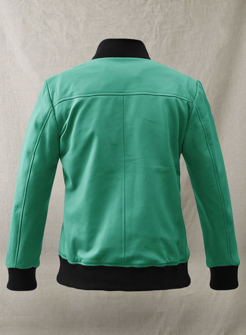 Soft Castle Green Richard Madden Leather Jacket #1