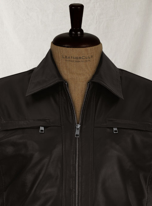 Soft Dark Brown Don Cheadle Traitor Leather Jacket - Click Image to Close