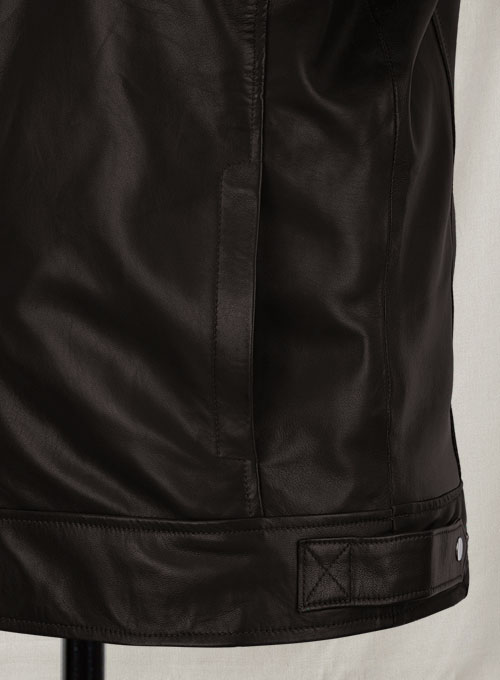 Soft Dark Brown Don Cheadle Traitor Leather Jacket - Click Image to Close
