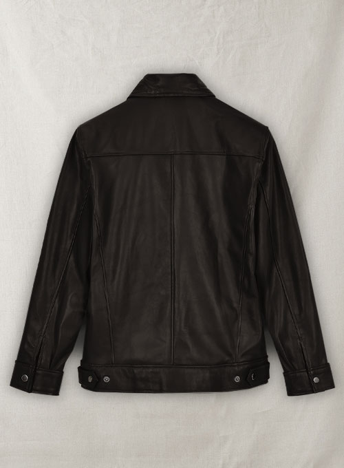 Soft Dark Brown Don Cheadle Traitor Leather Jacket - Click Image to Close
