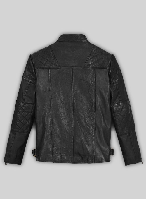 Soft Rich Black Washed & Wax Leather Jacket #613