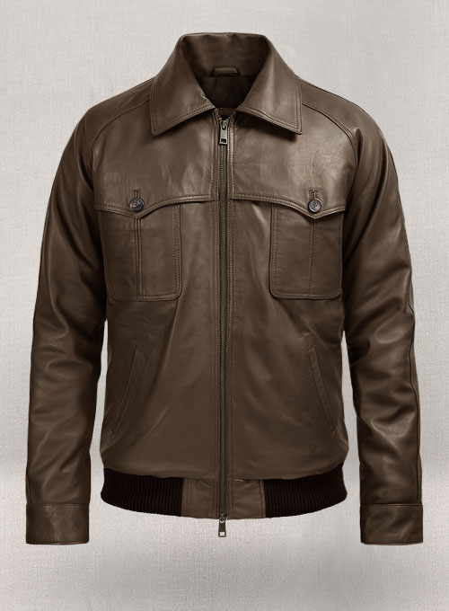 Soft Scottish Brown David Leather Jacket #2