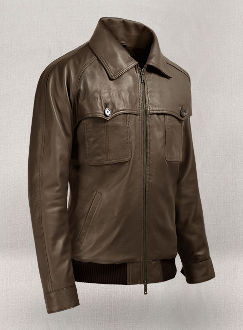 Soft Scottish Brown David Leather Jacket #2 - Click Image to Close