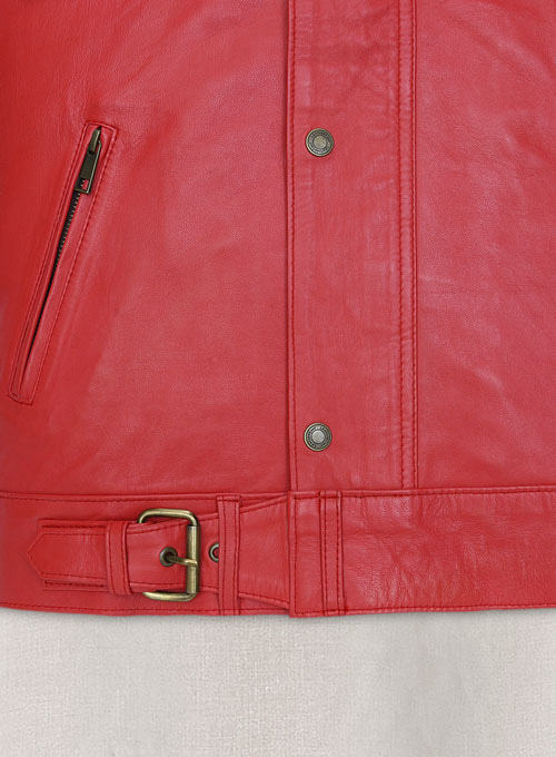 Soft Tango Red Washed & Wax The Expendables Lee Jacket #2 - Click Image to Close