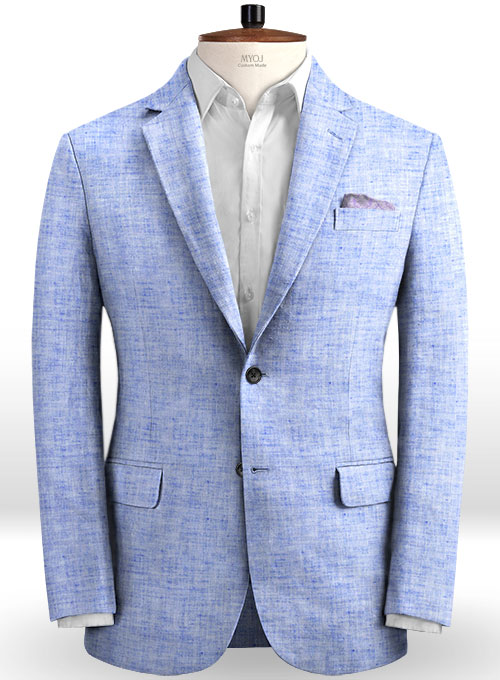 blue linen jackets