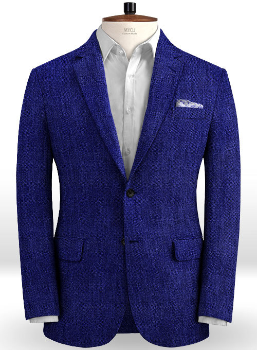 Solbiati Blue Powder Linen Jacket