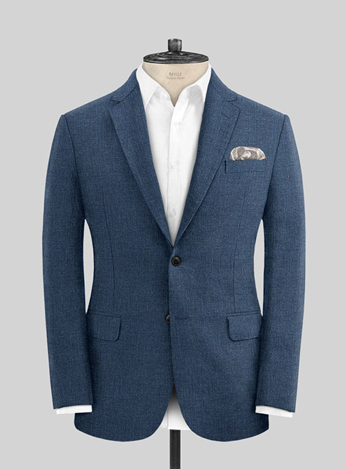 Solbiati Denim Mid Blue Linen Jacket