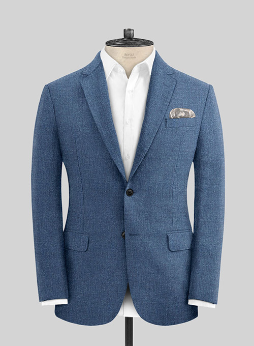 Solbiati Denim Mid Blue Linen Jacket
