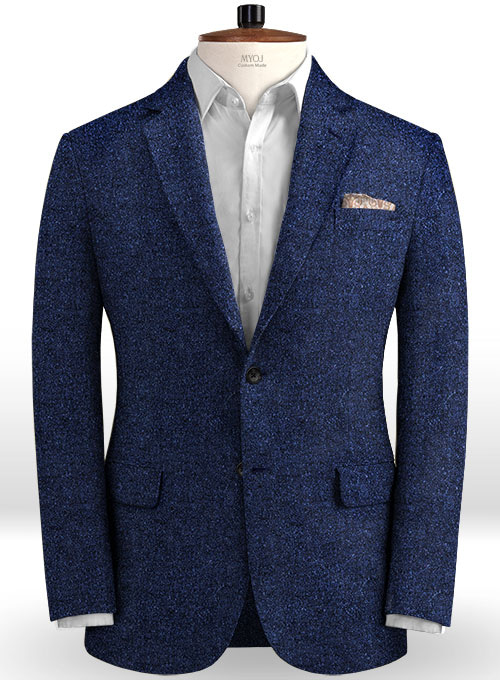 Solbiati Haze Blue Linen Jacket : Made To Measure Custom Jeans For Men ...