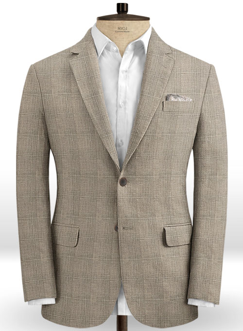 Sepia Brown Linen Suit – StudioSuits