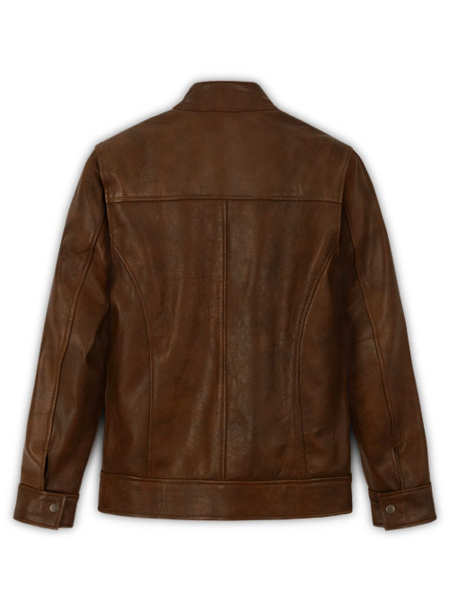 Spanish Brown Ryan Reynolds Blade Trinity Leather Jacket