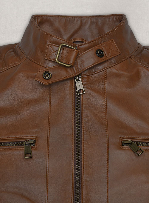 Spanish Brown Andrew Tate Leather Jacket