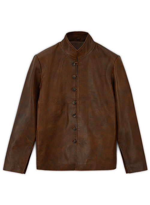 Spanish Brown Tom Riley Da Vinci's Demons Leather Jacket - Click Image to Close