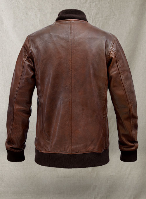 Spanish Brown Tom Cruise Leather Jacket #2 - Click Image to Close