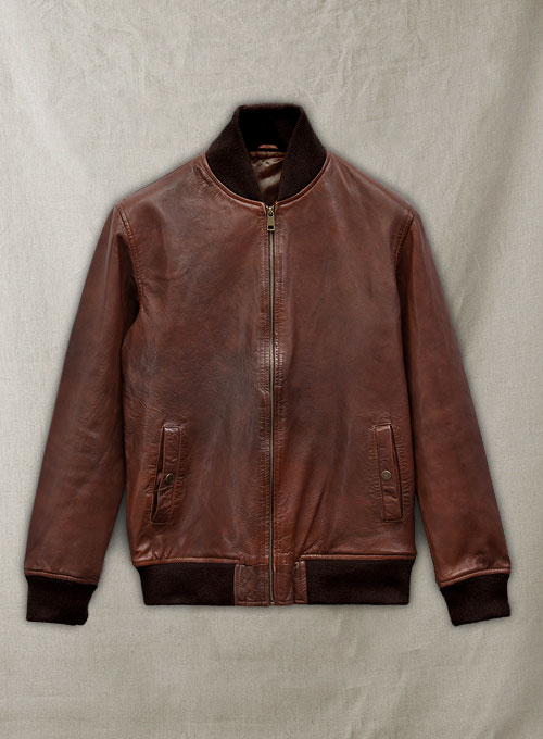 Spanish Brown Tom Cruise Leather Jacket #2 - Click Image to Close