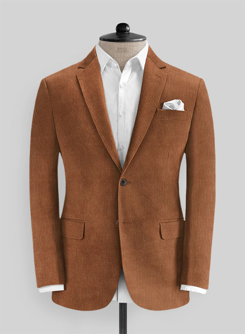 Spring Brown Thick Corduroy Jacket