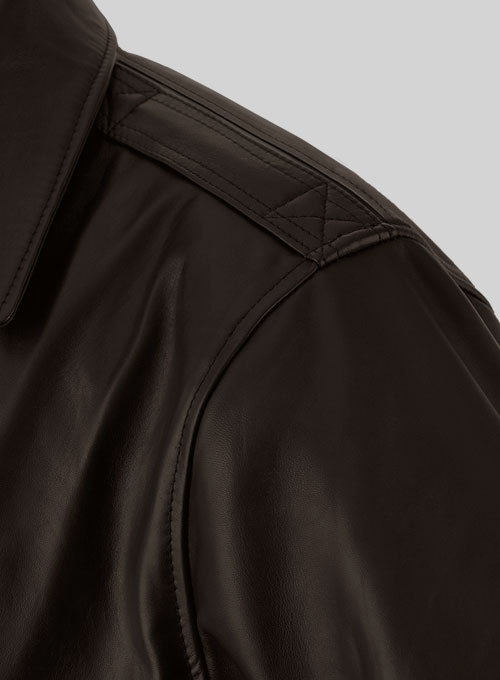 Steve Carell Welcome to Marwen Bomber Leather Jacket - Click Image to Close