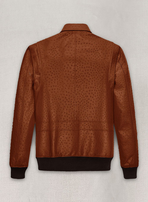 Tan Brown Ostrich Ansel Elgort The Fault In Stars Jacket