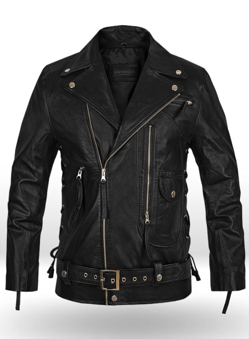 Terminator 2 Arnold Schwarzenegger Leather Jacket - Click Image to Close