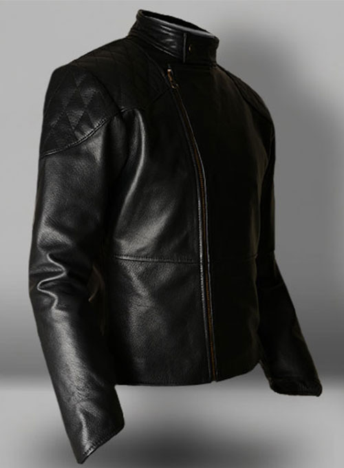 Thick Goat Black Leather Jacket # 614