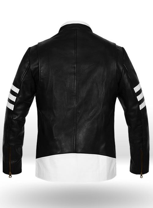 Thick Black X-Men Origins Wolverine Leather Jacket