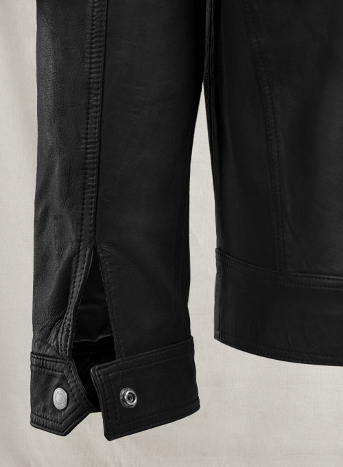 Thunder Storm Black Biker Leather Jacket