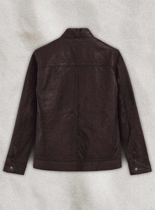 Thunder Storm Brown Biker Leather Jacket