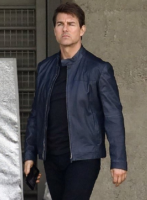 Tom Cruise Mission Impossible Fallout Leather Jacket - Click Image to Close