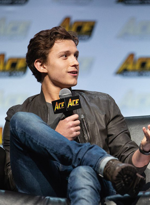 Tom Holland Leather Jacket - Click Image to Close