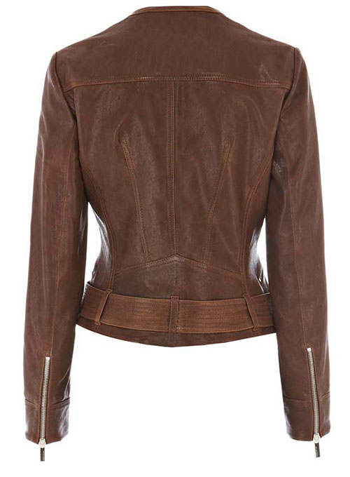 Tweed Leather Combo Jacket # 264