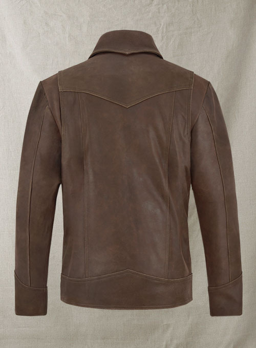 Vintage Brown Grain X Men Days of Future Past Leather Jacket - Click Image to Close