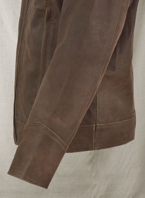 Vintage Brown Grain X Men Days of Future Past Leather Jacket - Click Image to Close