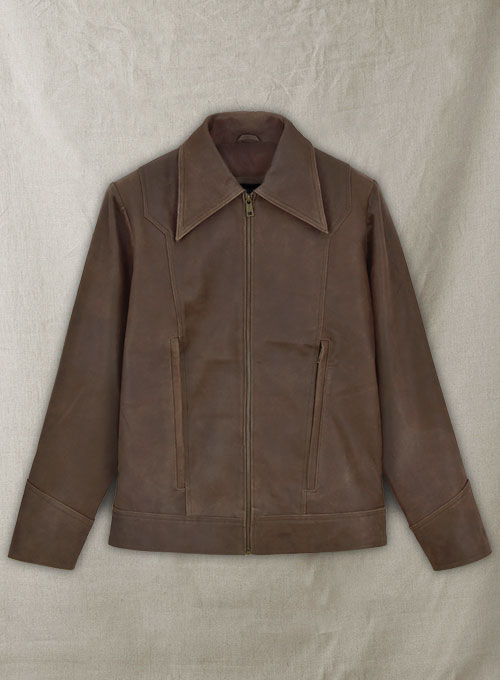 Vintage Brown Grain X Men Days of Future Past Leather Jacket - Click Image to Close