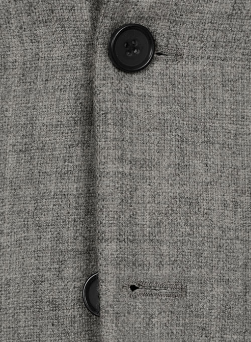 Vintage Rope Weave Gray Tweed Jacket