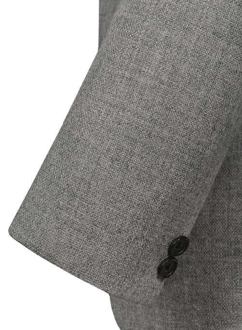 Vintage Rope Weave Gray Tweed Jacket