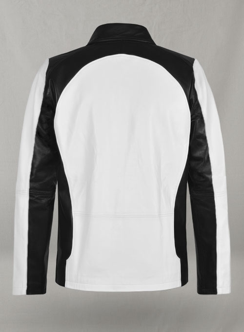 White inFamous Cole MacGrath Leather Jacket - Click Image to Close