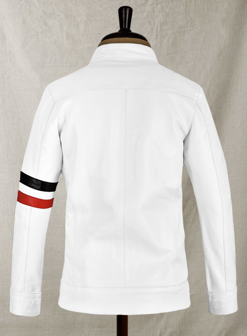 White Leather Jacket #97 - Click Image to Close