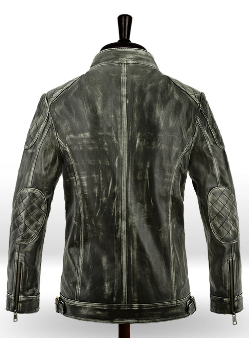 William Charcoal Leather Jacket - Click Image to Close