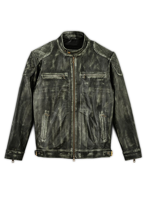 William Charcoal Leather Jacket - Click Image to Close