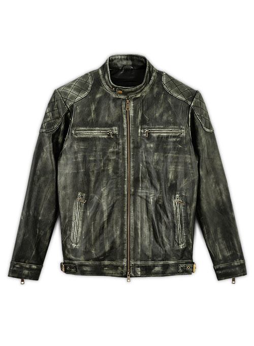 William Charcoal Leather Jacket