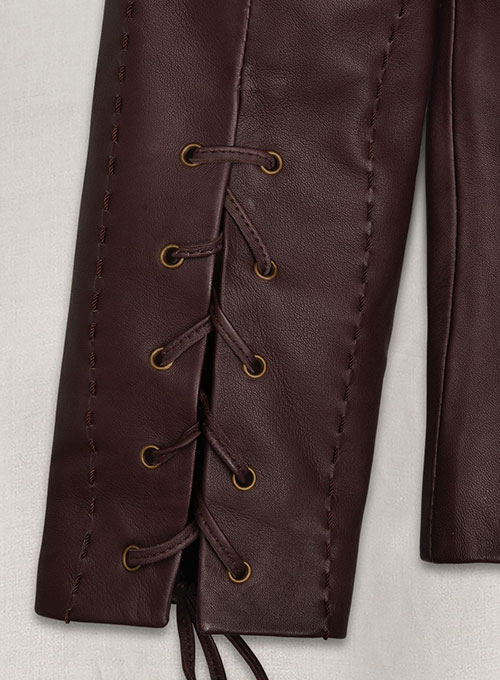 Wine Jamie Lannister GOT Leather Jacket - Click Image to Close
