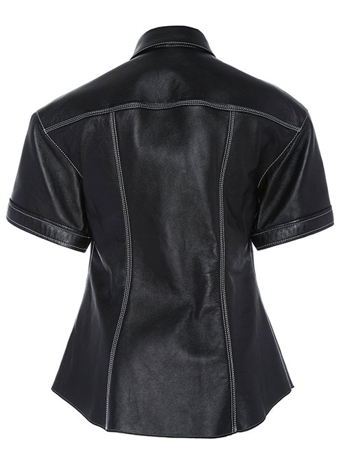 Leather Shirt Half Sleeves #3 - Click Image to Close