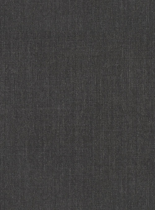 Worsted Dark Charcoal Wool Black Bar Jacket - Click Image to Close