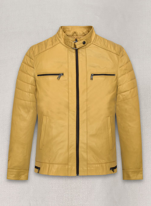 Yellow Andrew Tate Leather Jacket